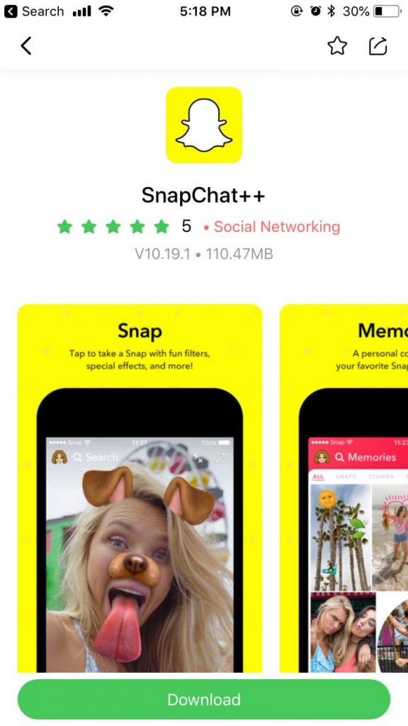 Download Snapchat++ For Ios (iphone & Ipad)
