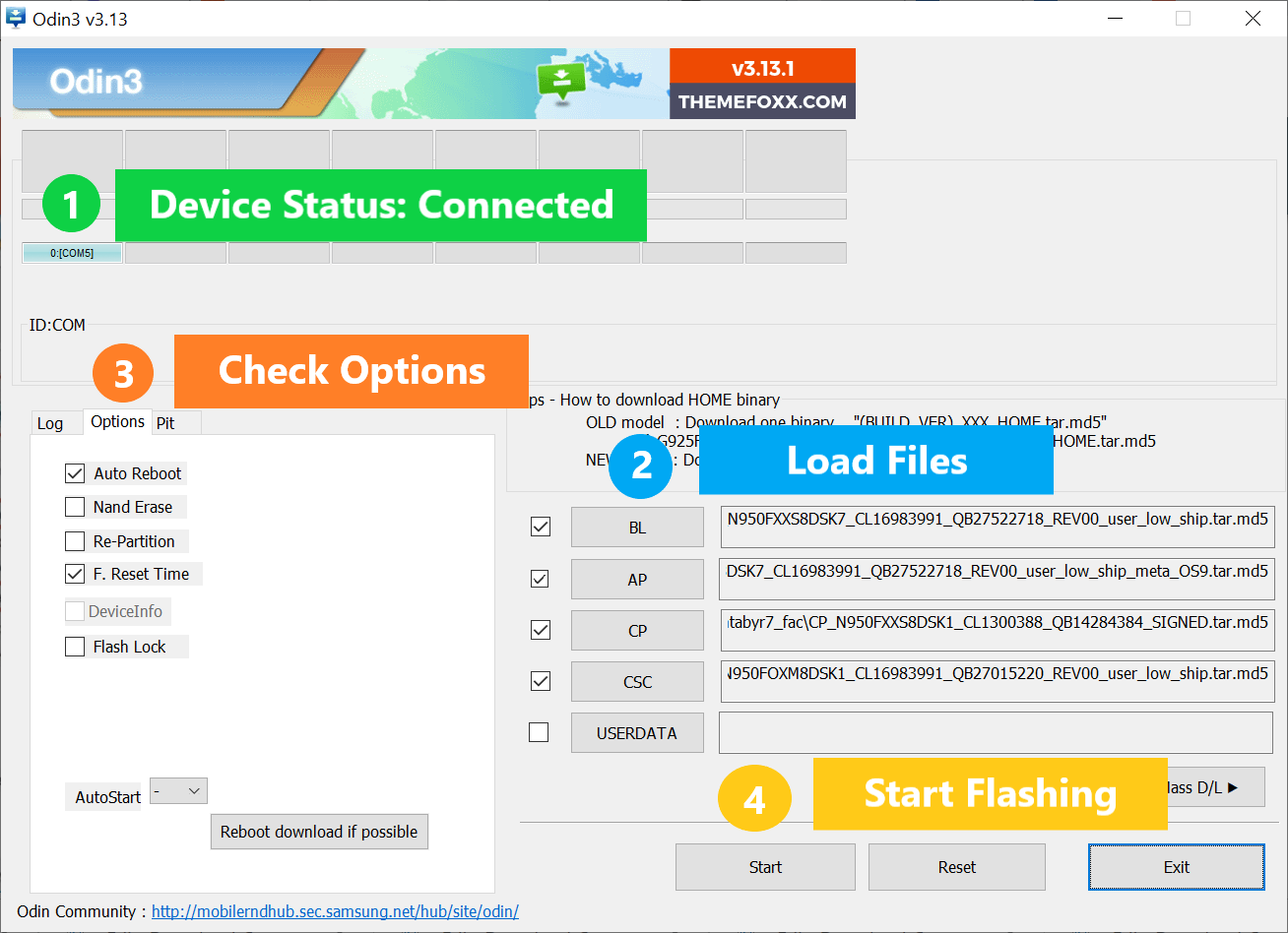 Install Stock Firmware On Samsung Galaxy Using Odin