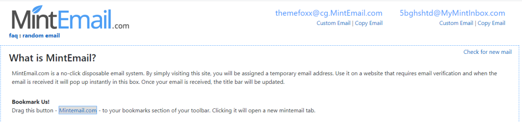 Fake-Email-Generators-Temporary-Email-MintEmail