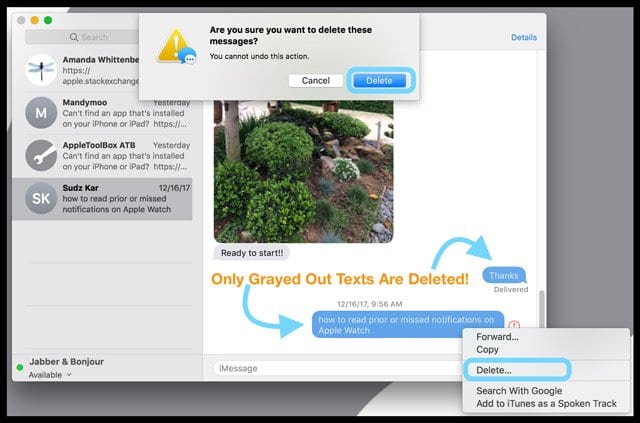 How To Delete Texts And Imessages On Mac
