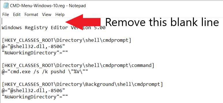 [fix] Cannot Import Reg File: The Specified File Is Not A Registry Script