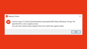 [fix] Cannot Import Reg File: The Specified File Is Not A Registry Script