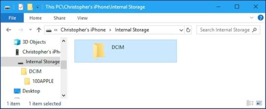 Iphone Showing Dcim Folder Empty On Pc, What To Do?