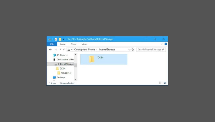 Iphone Showing Dcim Folder Empty On Pc, What To Do?