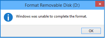 Windows was unable to complete the format 1 - (Fixed) "Windows was unable to complete the format" Error Fix “windows Was Unable To Complete The Format” Error