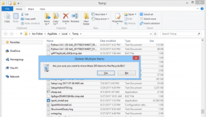 Delete Temp Files Windows 10