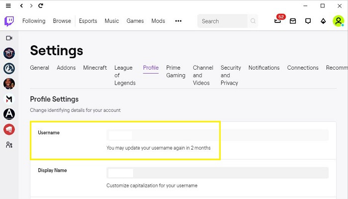 Twitch: How To Change Twitch Username?