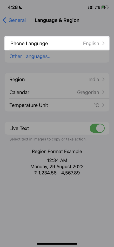 Change iPhone Language 3 - iPhone App Store Get button does nothing (app not downloading) Change iPhone Language 3