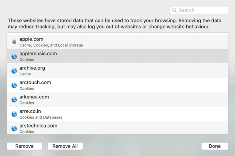 Clear Cookies, Cache For Specific Site In Chrome, Safari, Firefox, And Edge