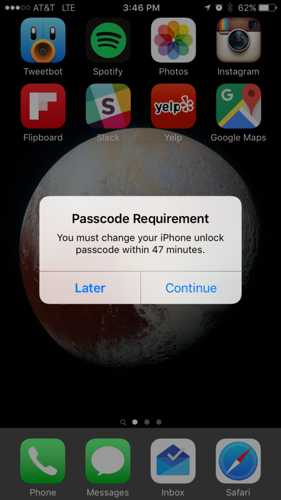 Must Change iPhone Passcode 60 minutes 2 - iPhone: Change passcode within 60 minutes (Fix) Must Change iPhone Passcode 60 minutes 2
