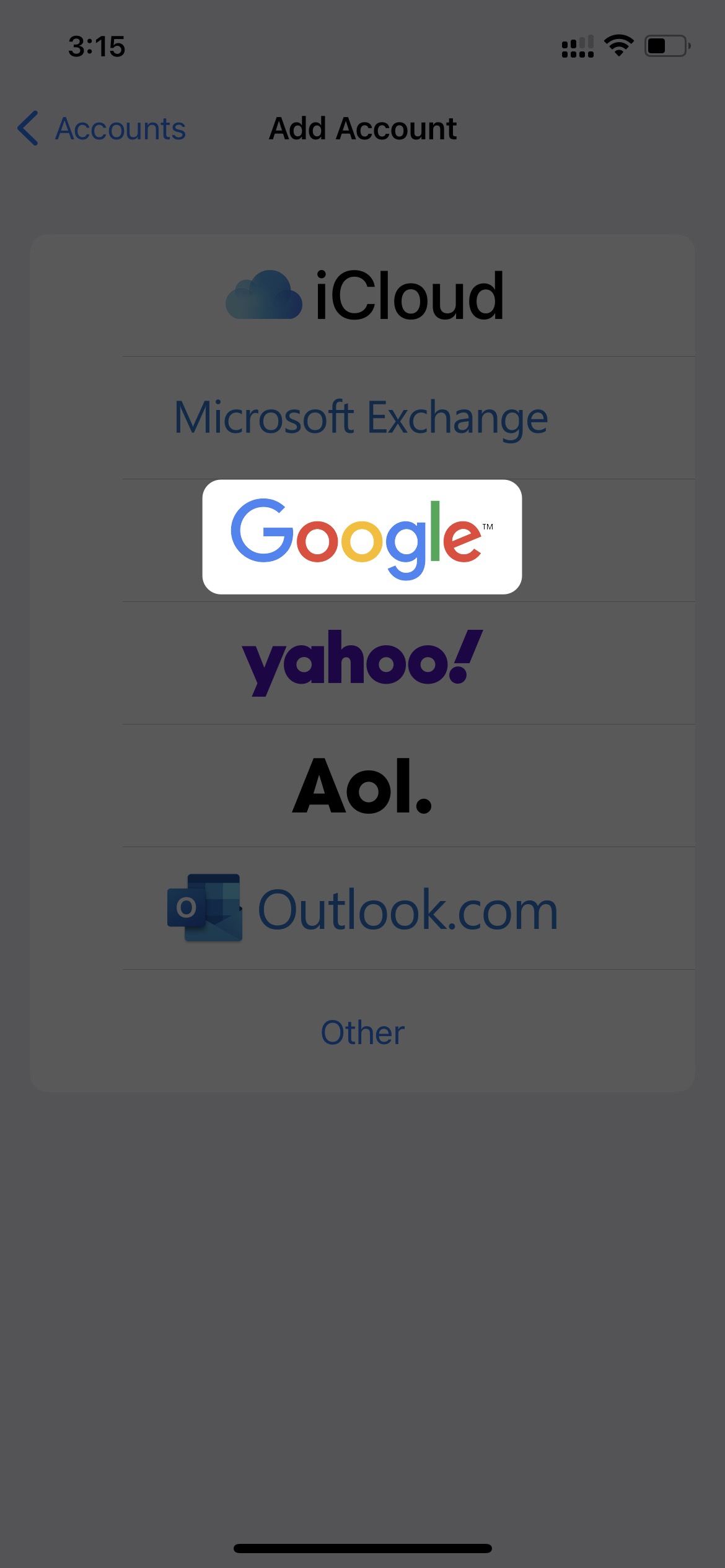 Transfer iPhone Contacts GMail 4