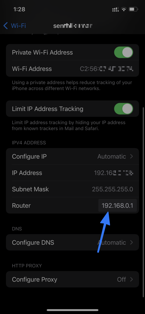 View WiFi Password iPhone 3