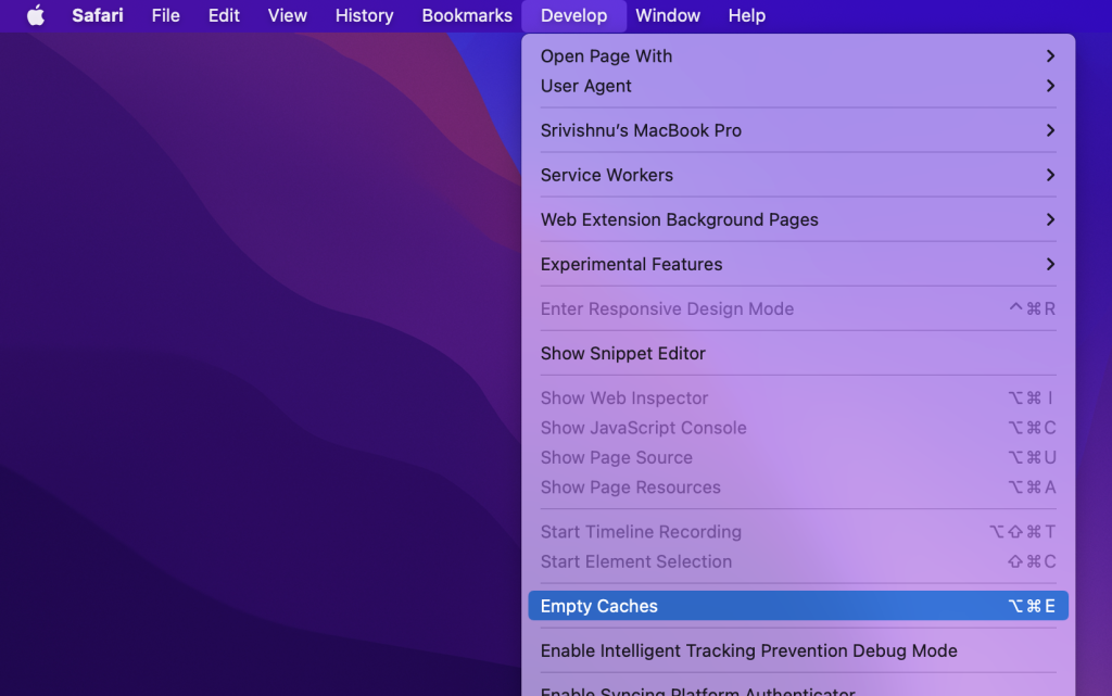 Safari Empty Cache - Fix: This Connection is Not Private in Safari Mac Safari Empty Cache