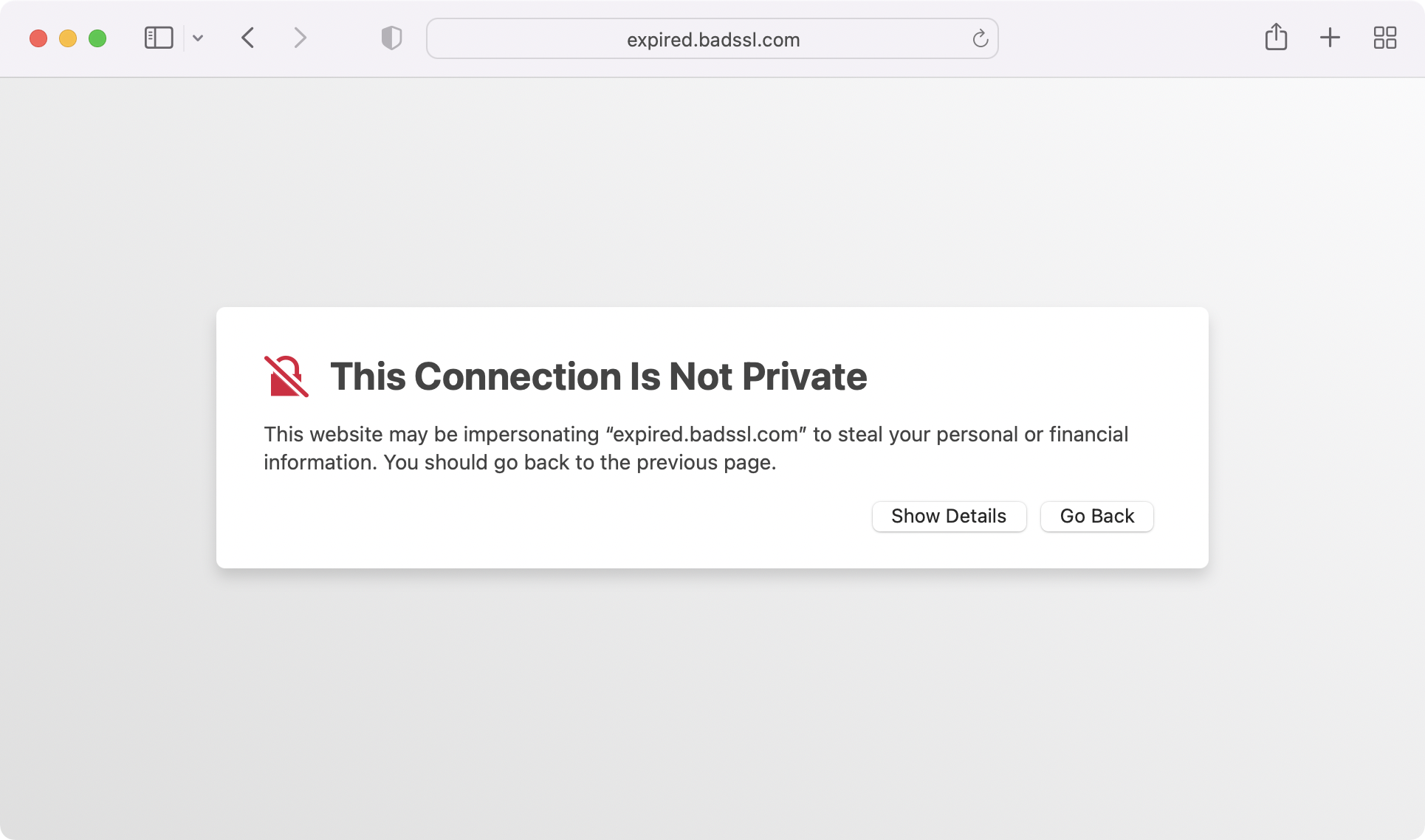 Safari Visit Unsafe Website 1
