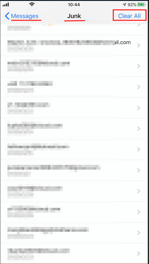 Report Junk on iMessage 3