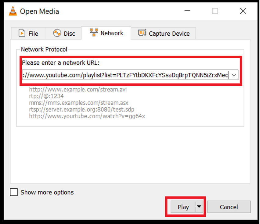 Download YouTube Playlist with VLC Media Player 3