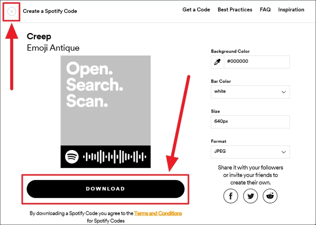 How To Find Make and Scan a Spotify Code17