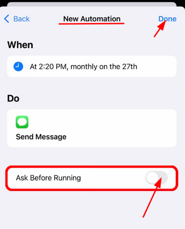 Text yourself on iMessage iPhone 14