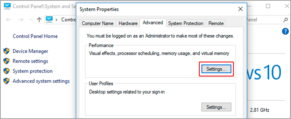Fix High Disk Usage Windows 9