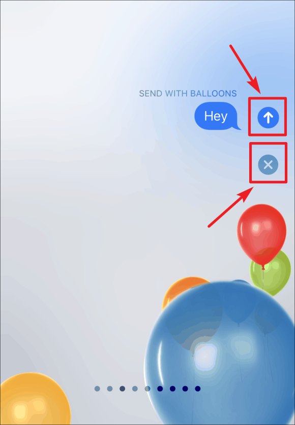 How To Add Balloons to an iMessage on iPhone3