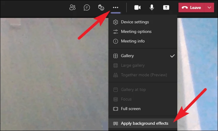 How To Blur Background on Microsoft Teams6