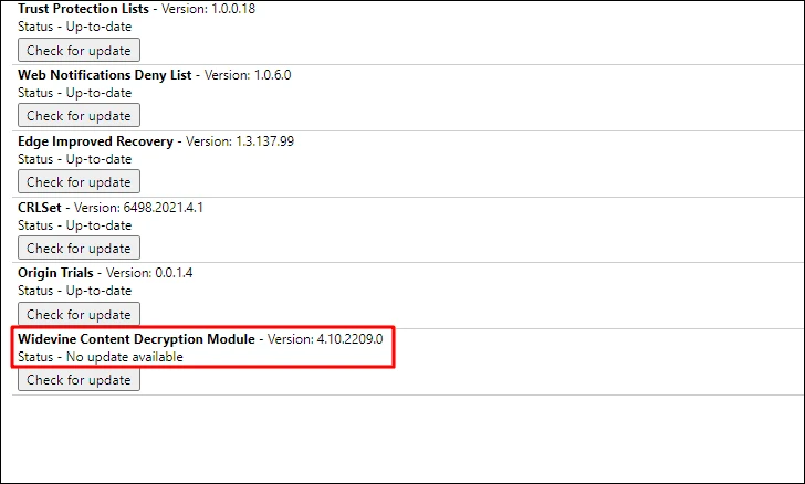 How to Update WideVine Content Decryption Module Component in Chrome Firefox Microsoft Edge and Opera10