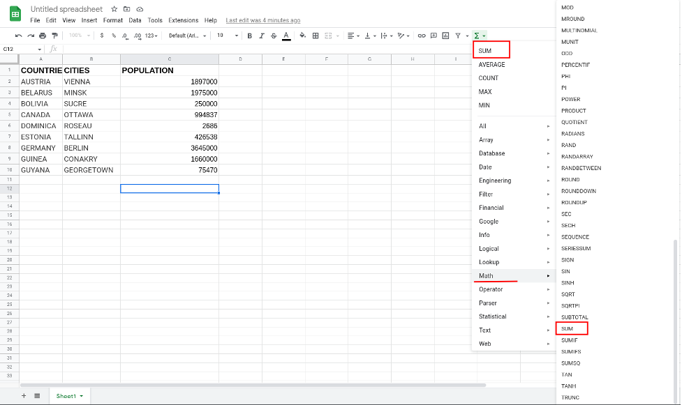 Total of Column Google Sheets SUM Function 13 - How to Total a Column in Google Sheets using SUM Function Total of Column Google Sheets SUM Function 13