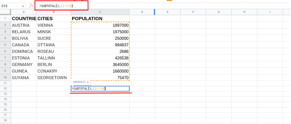 Total of Column Google Sheets SUM Function 16 - How to Total a Column in Google Sheets using SUM Function Total of Column Google Sheets SUM Function 16