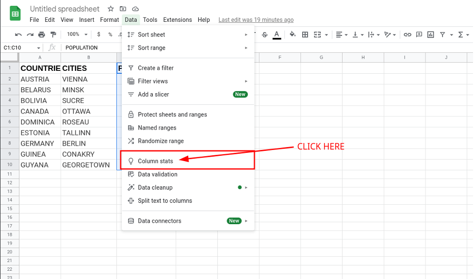 Total of Column Google Sheets SUM Function 2 - How to Total a Column in Google Sheets using SUM Function Total of Column Google Sheets SUM Function 2