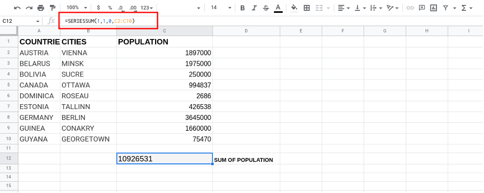 Total of Column Google Sheets SUM Function 24 - How to Total a Column in Google Sheets using SUM Function Total of Column Google Sheets SUM Function 24