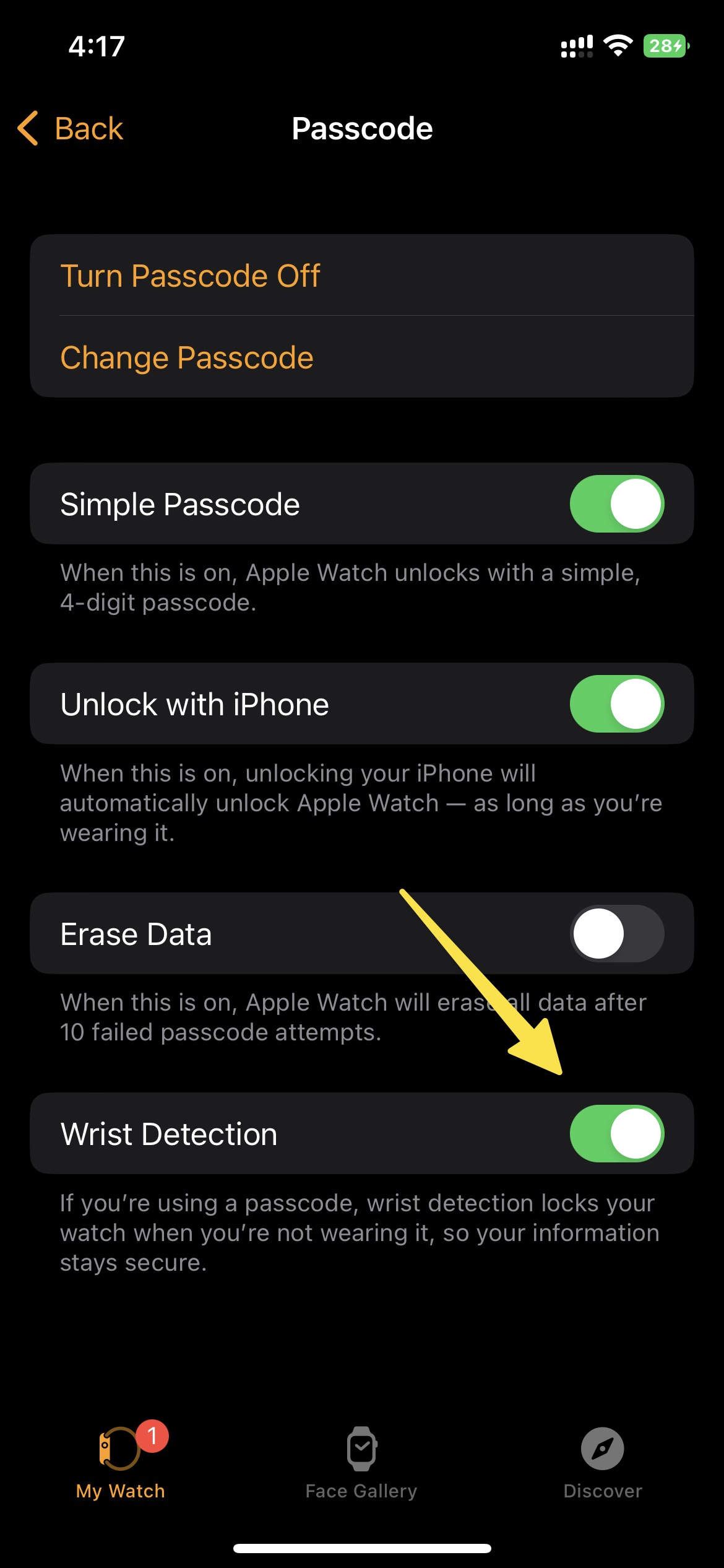 Apple Watch keep locking 1