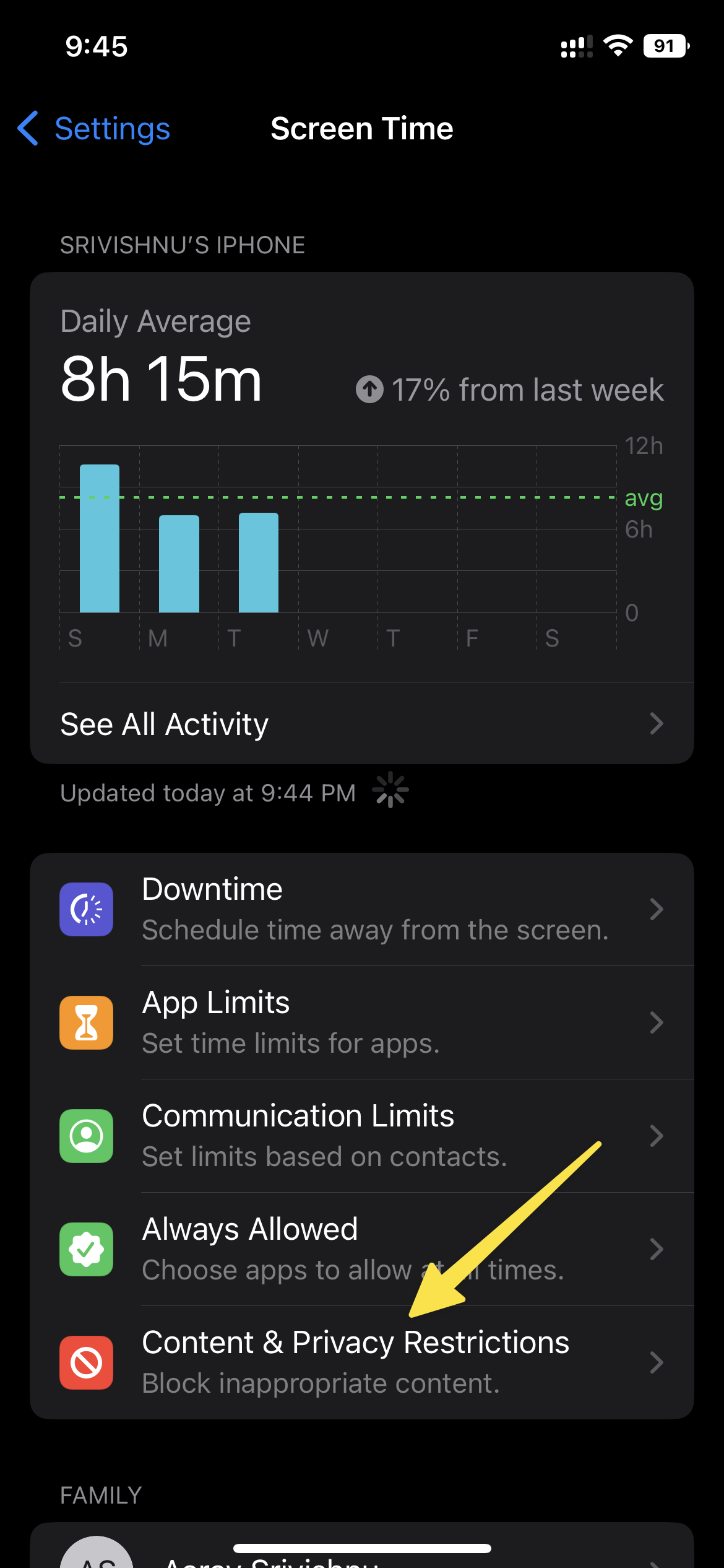 Turn Off SafeSearch on Safari 2