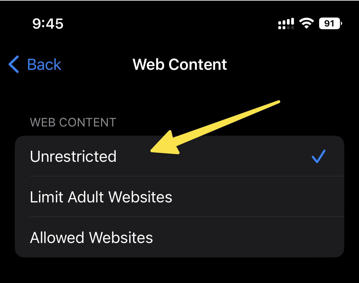 Turn Off SafeSearch on Safari 5
