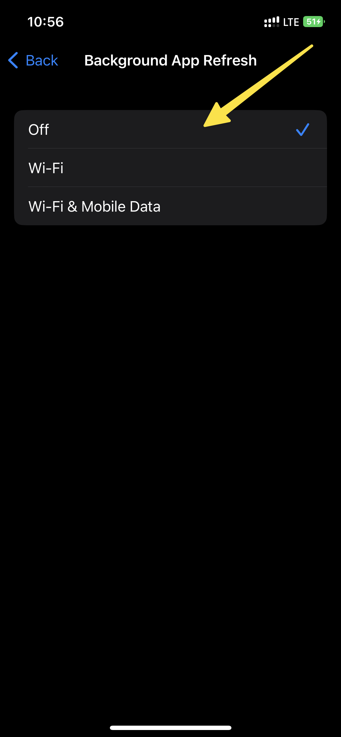 iPhone Turn Off Background App Refresh 2