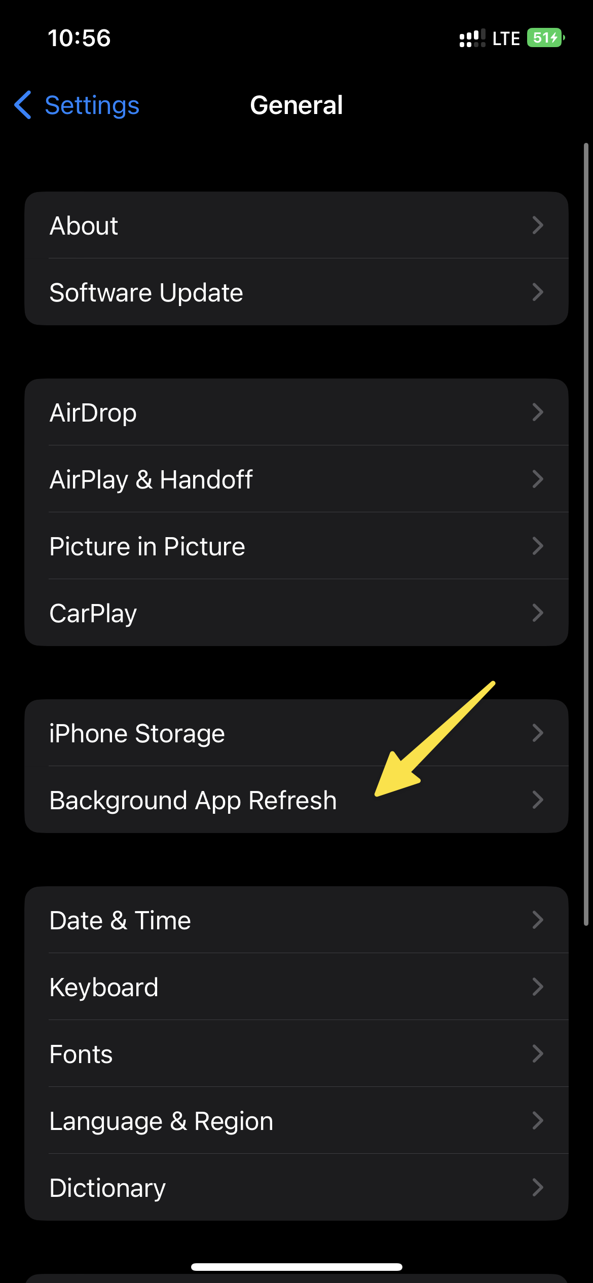 iPhone Turn Off Background App Refresh 4