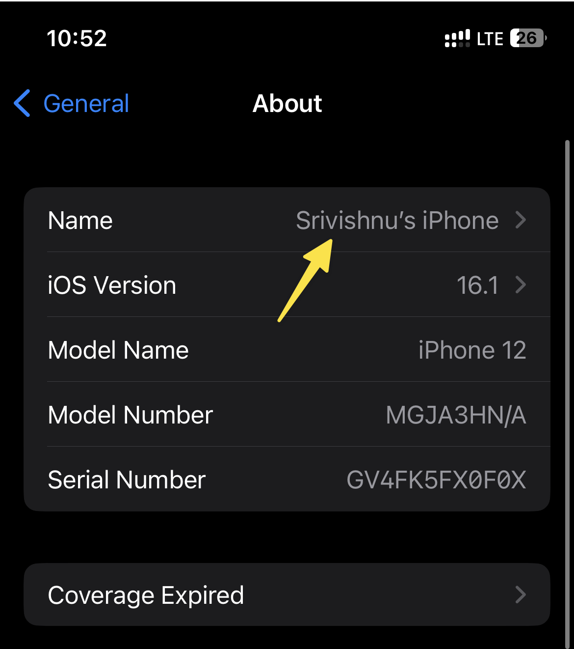 Change the Bluetooth name on iPhone 1