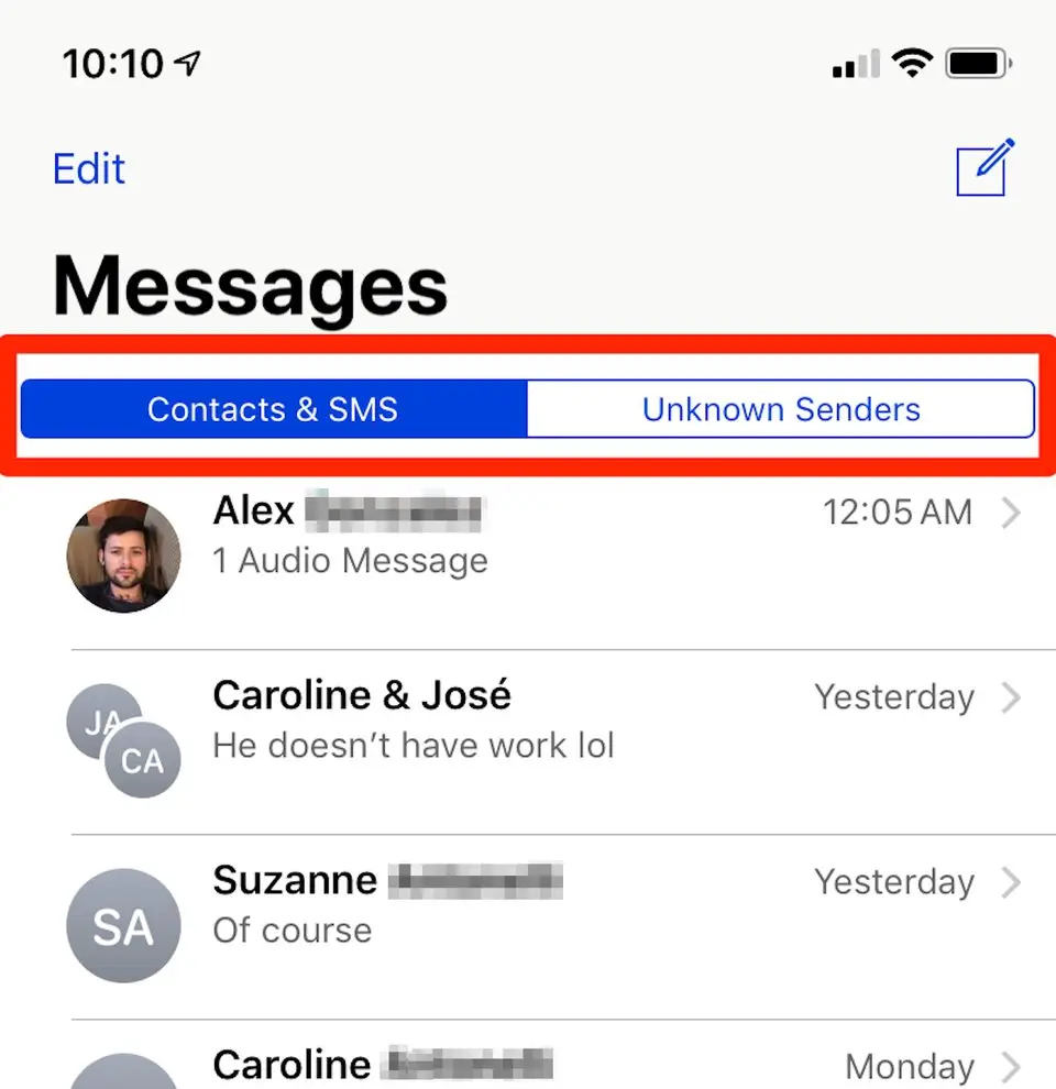 How to see Blocked Messages on iPhone3