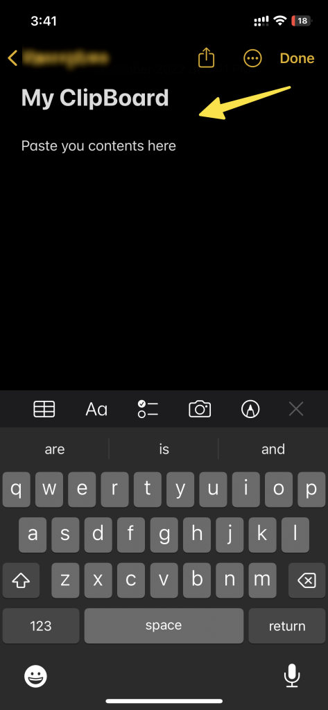 Where is iPhone Clipboard 1