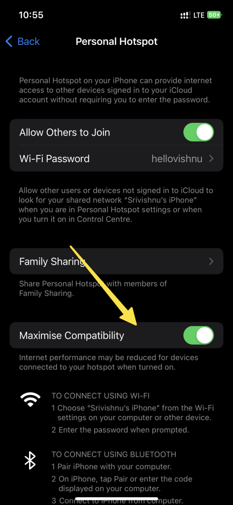 iPhone Cellular Data Maximize Compatibility - How to make hotspot faster iPhone? iPhone Cellular Data Maximize Compatibility
