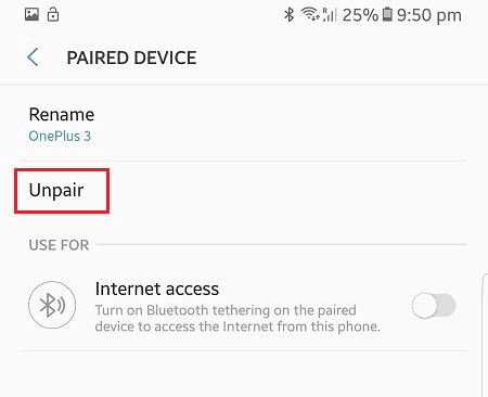 Bluetooth Not Working Android Fix Unpair Device 2