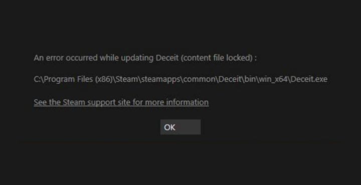 Fix Steam Content File is Locked