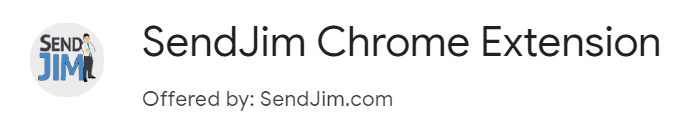 Google Chrome Extensions for Business SendJim Chrome