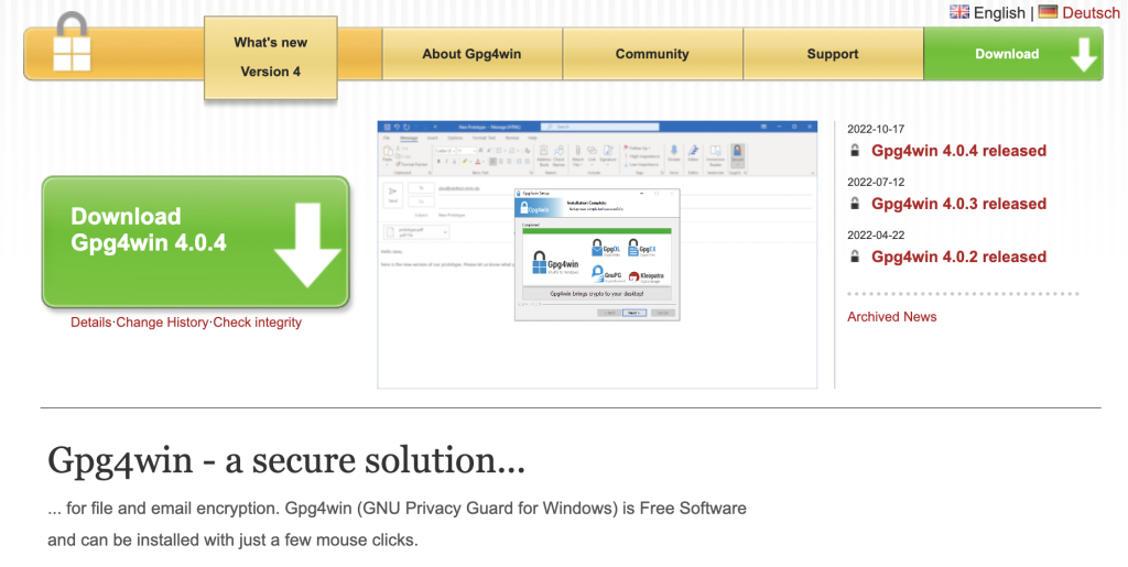 Gpg4win Best Windows Encryption Tools - Top 10 Windows Encryption Tools to Safeguard Your Data Gpg4win Best Windows Encryption Tools