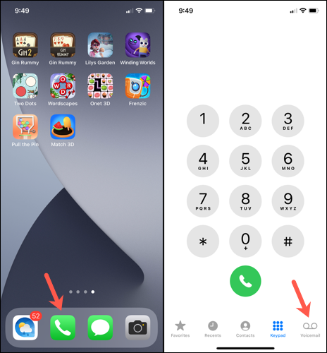 Save voicemail