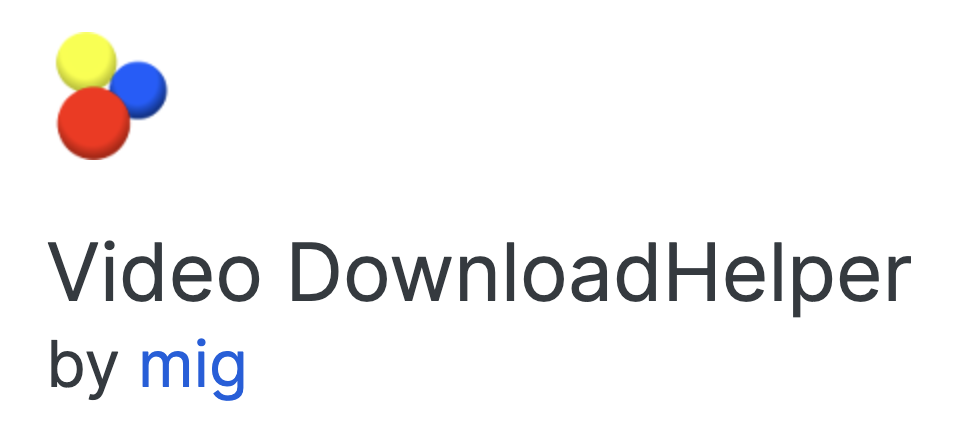 Video DownloadHelper - 5 Best Firefox Add-ons to Download YouTube Videos Video DownloadHelper