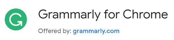 best chrome extensions Content Writers Grammarly