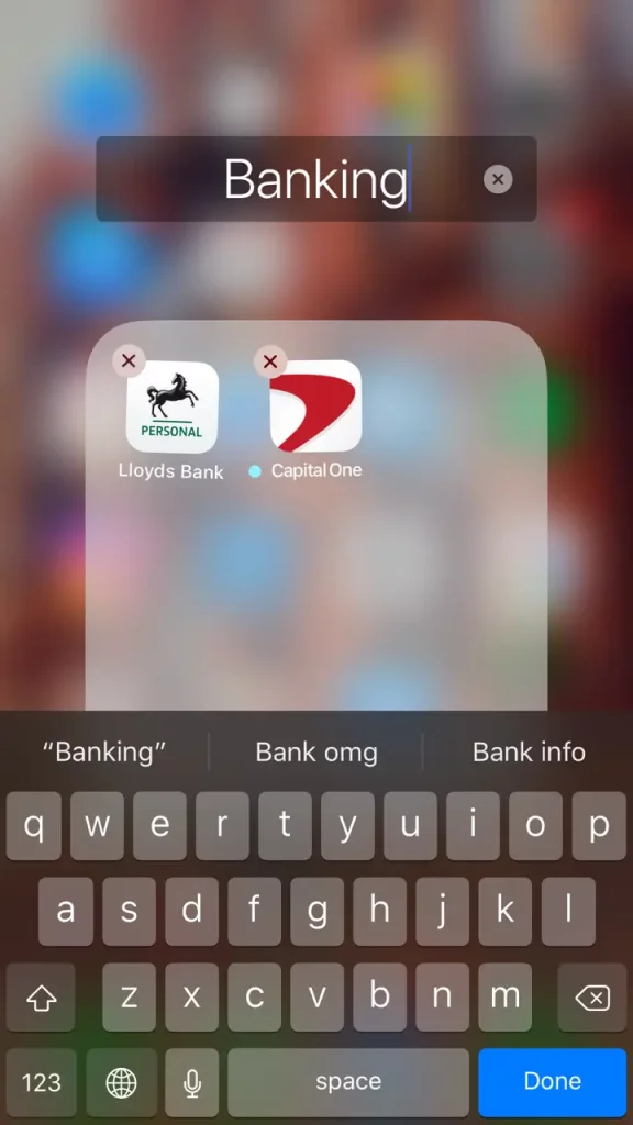 create folders in iPhone1