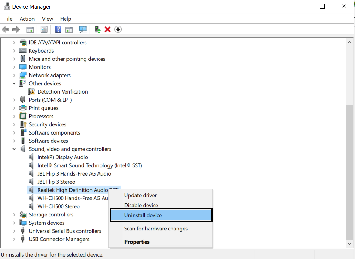 fix realtek hd audio manager missing windows 10 3