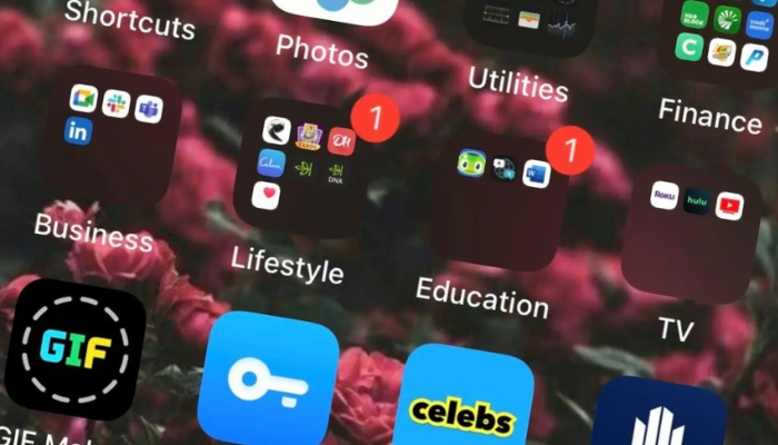 make Folders in iPhone
