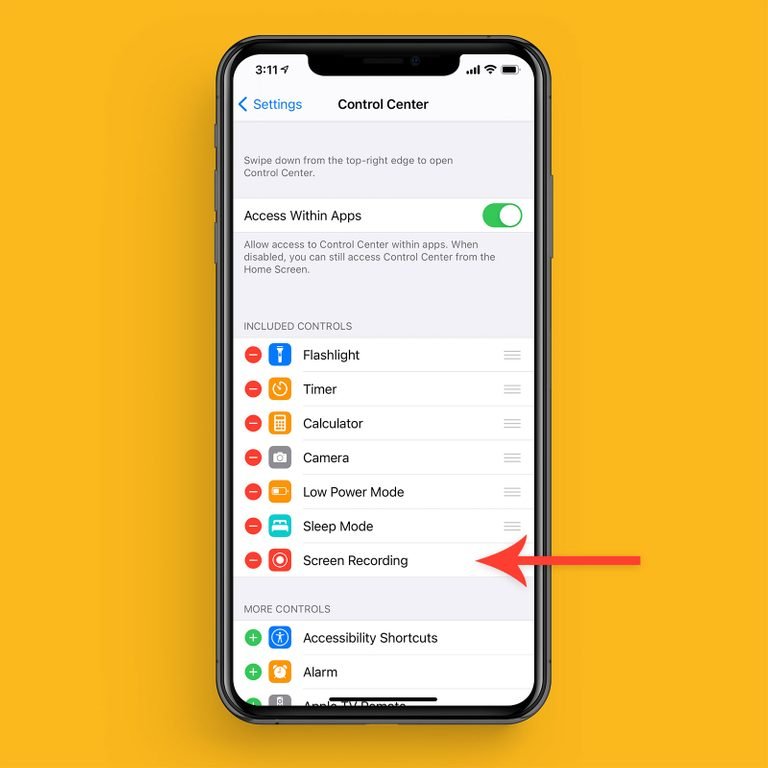 screen record iPhone